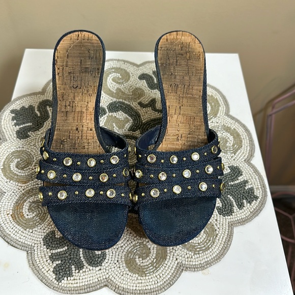 Guess denim wedges - Picture 1 of 12